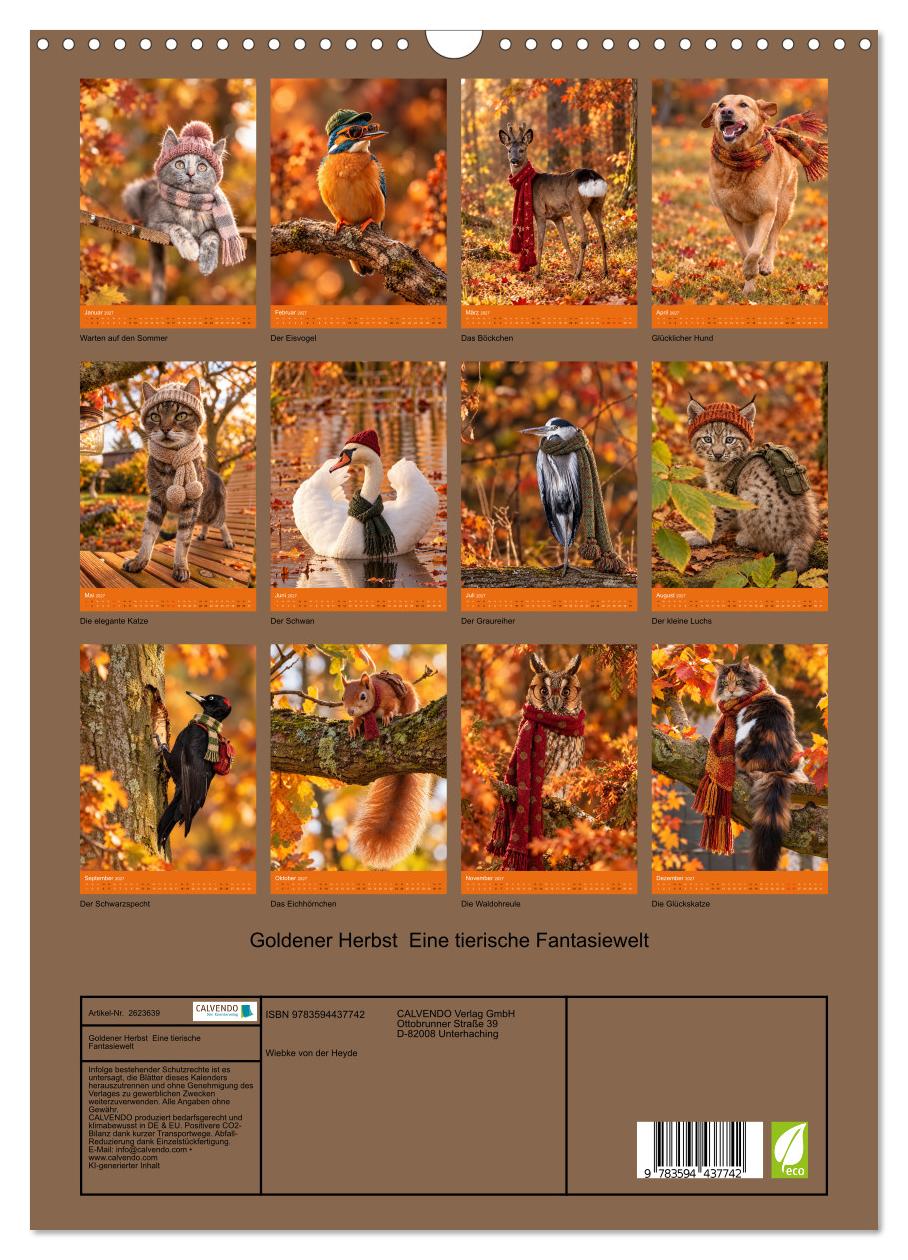Goldener Herbst  Eine tierische Fantasiewelt