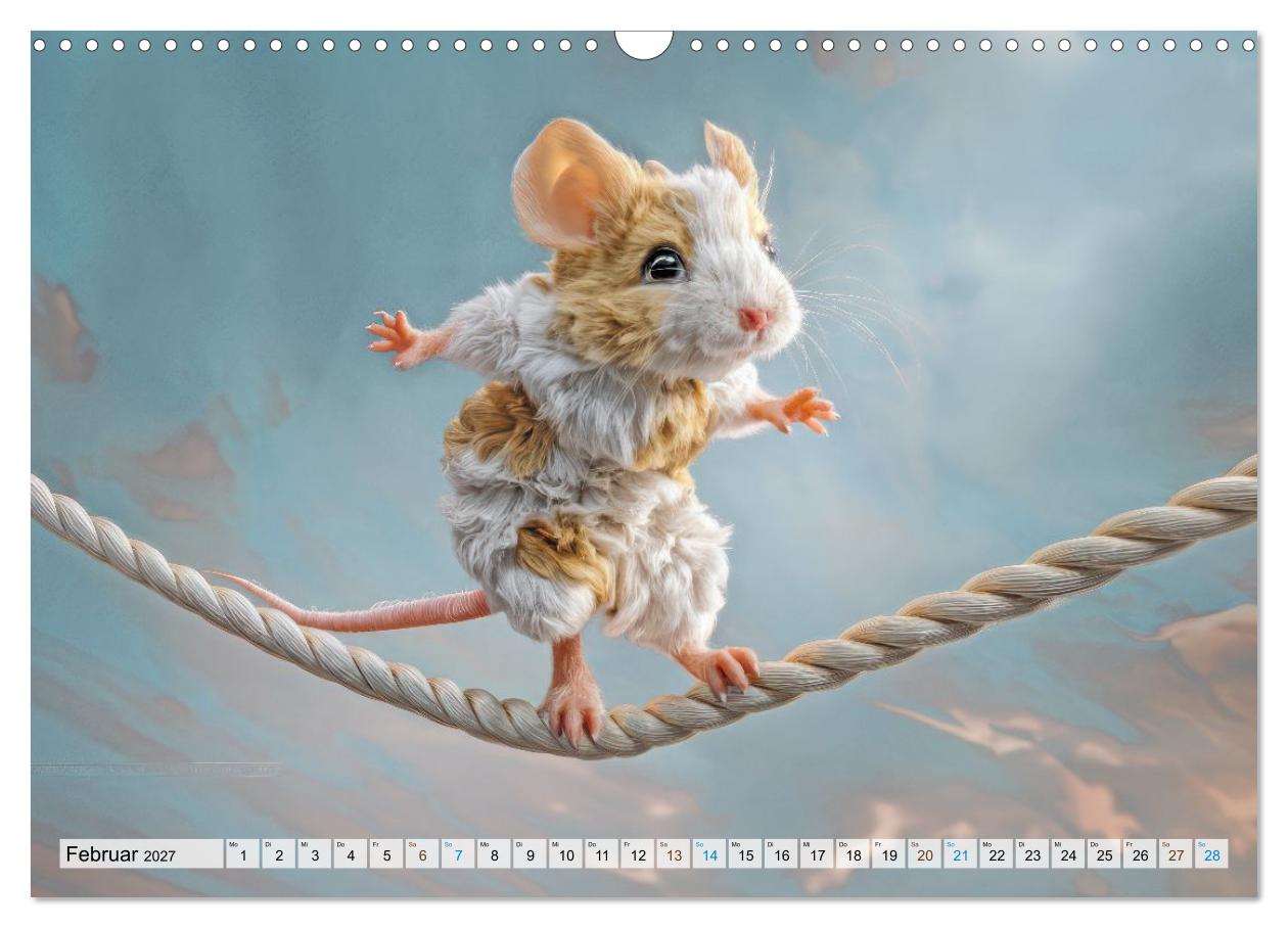 Die Suche nach Balance - Scherzhafte Tierillustrationen