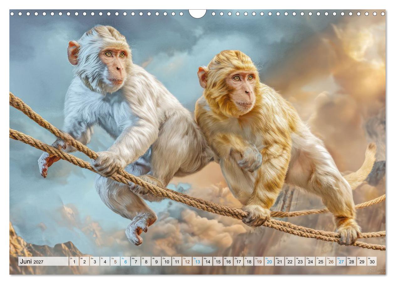 Die Suche nach Balance - Scherzhafte Tierillustrationen