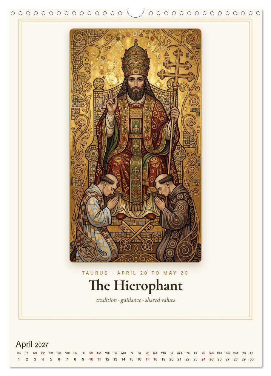 Zodiac Tarot in Golden Art Nouveau