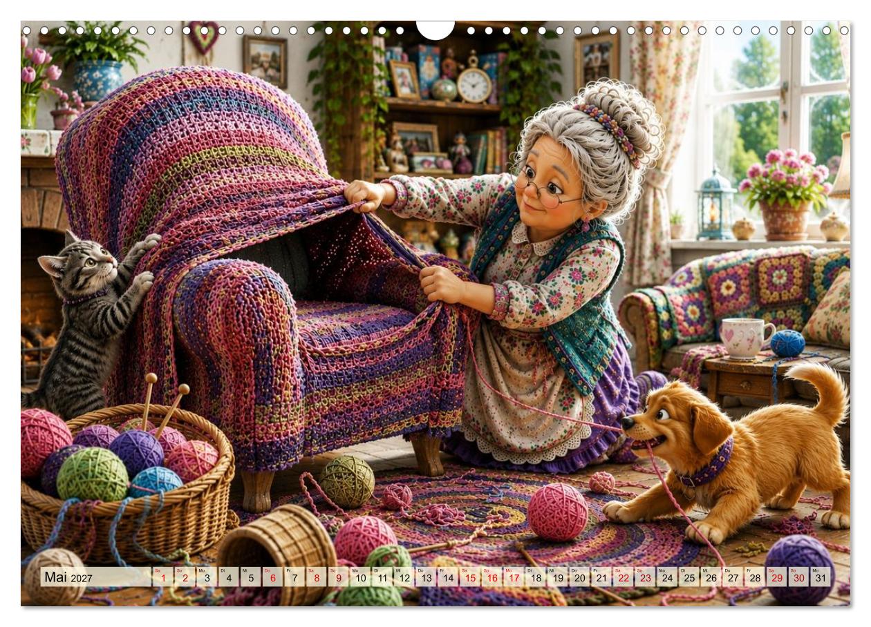 Die strickende Oma