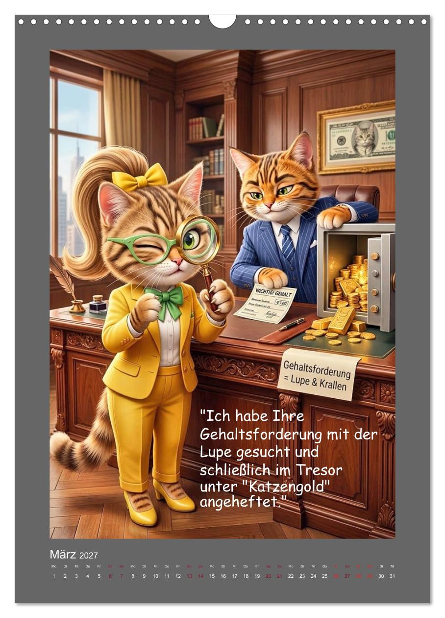 Katzen-Sarkasmus Aus dem Leben überforderter Bürokatzen