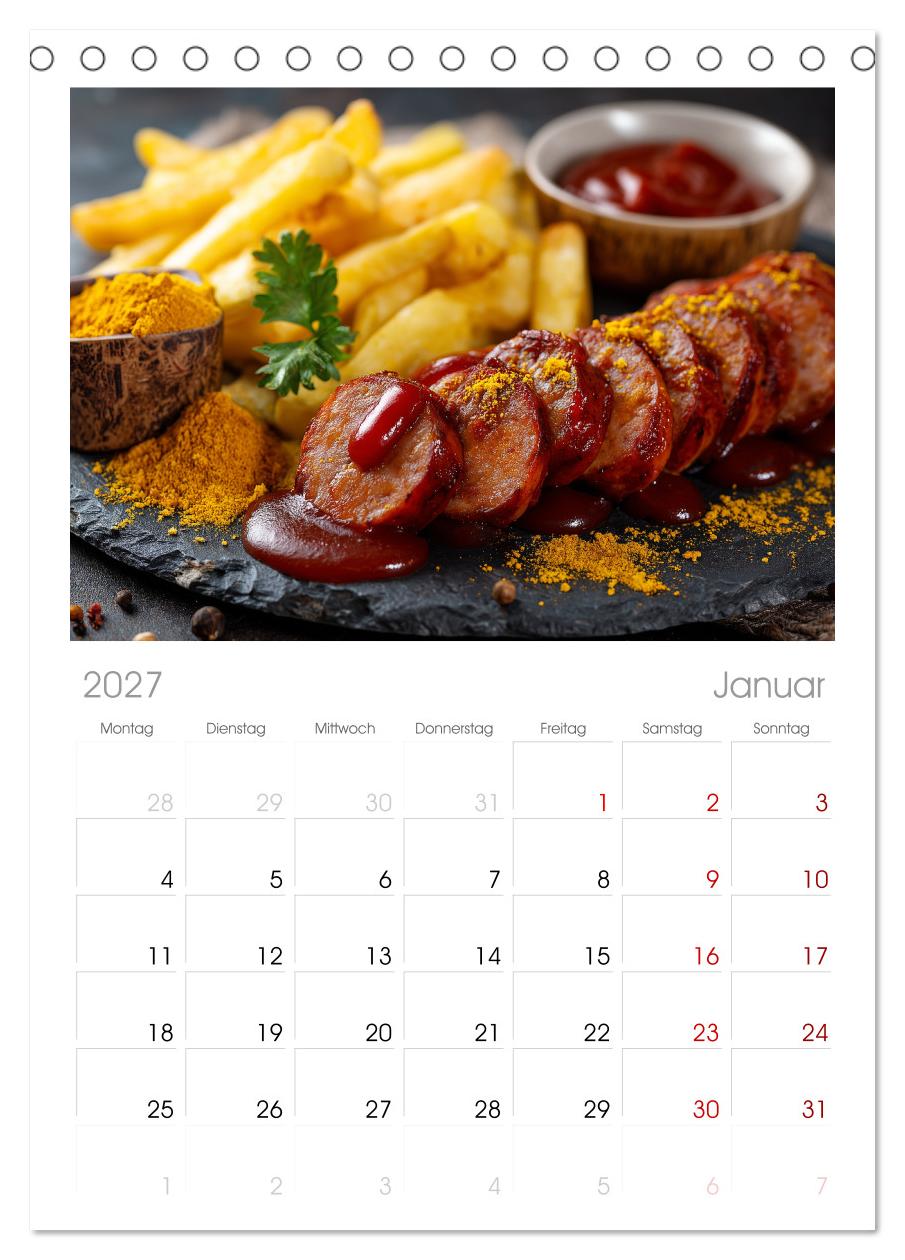 Currywurst Kalender - Das Berliner Kultgericht für Fleischliebhaber