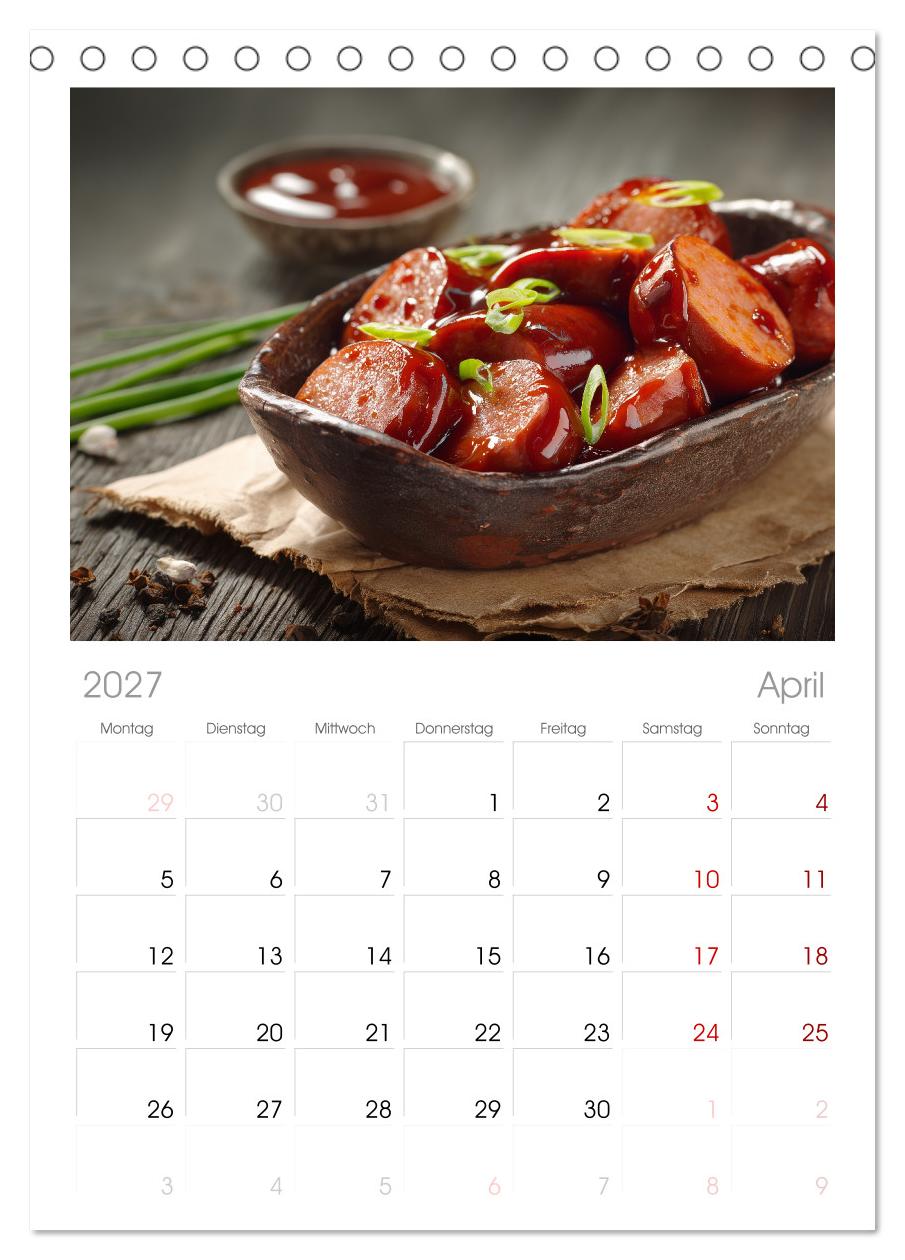 Currywurst Kalender - Das Berliner Kultgericht für Fleischliebhaber