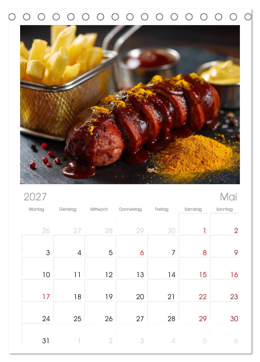Currywurst Kalender - Das Berliner Kultgericht für Fleischliebhaber