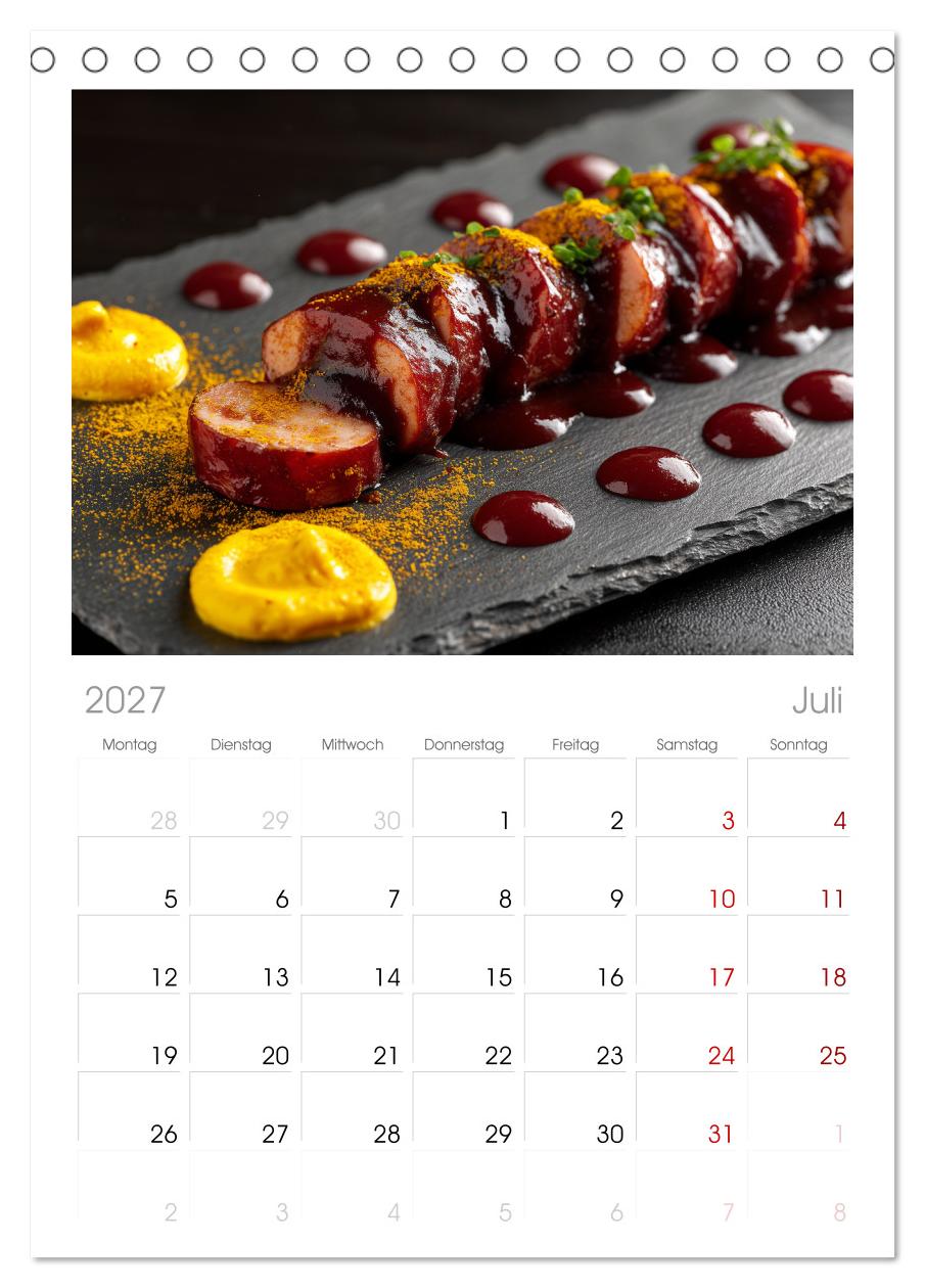 Currywurst Kalender - Das Berliner Kultgericht für Fleischliebhaber