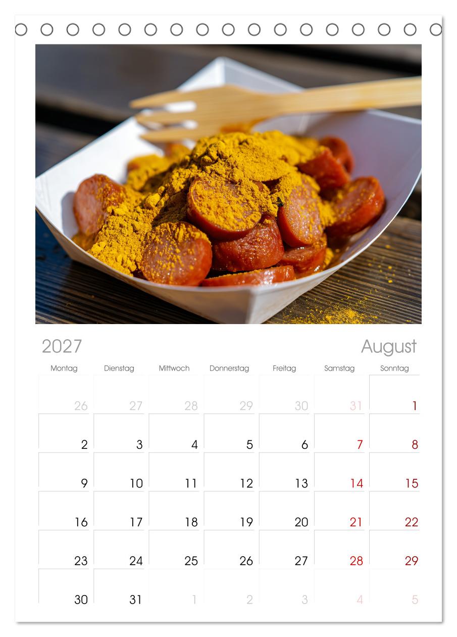 Currywurst Kalender - Das Berliner Kultgericht für Fleischliebhaber