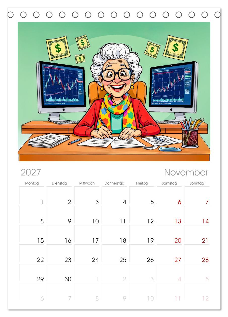 Oma rockt den Ruhestand - Lustiger Frauenkalender mit Humor