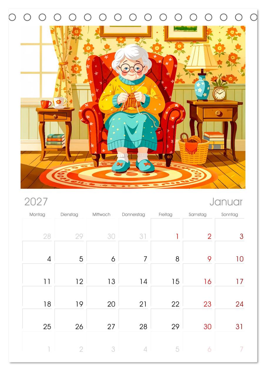 Oma rockt den Ruhestand - Lustiger Frauenkalender mit Humor