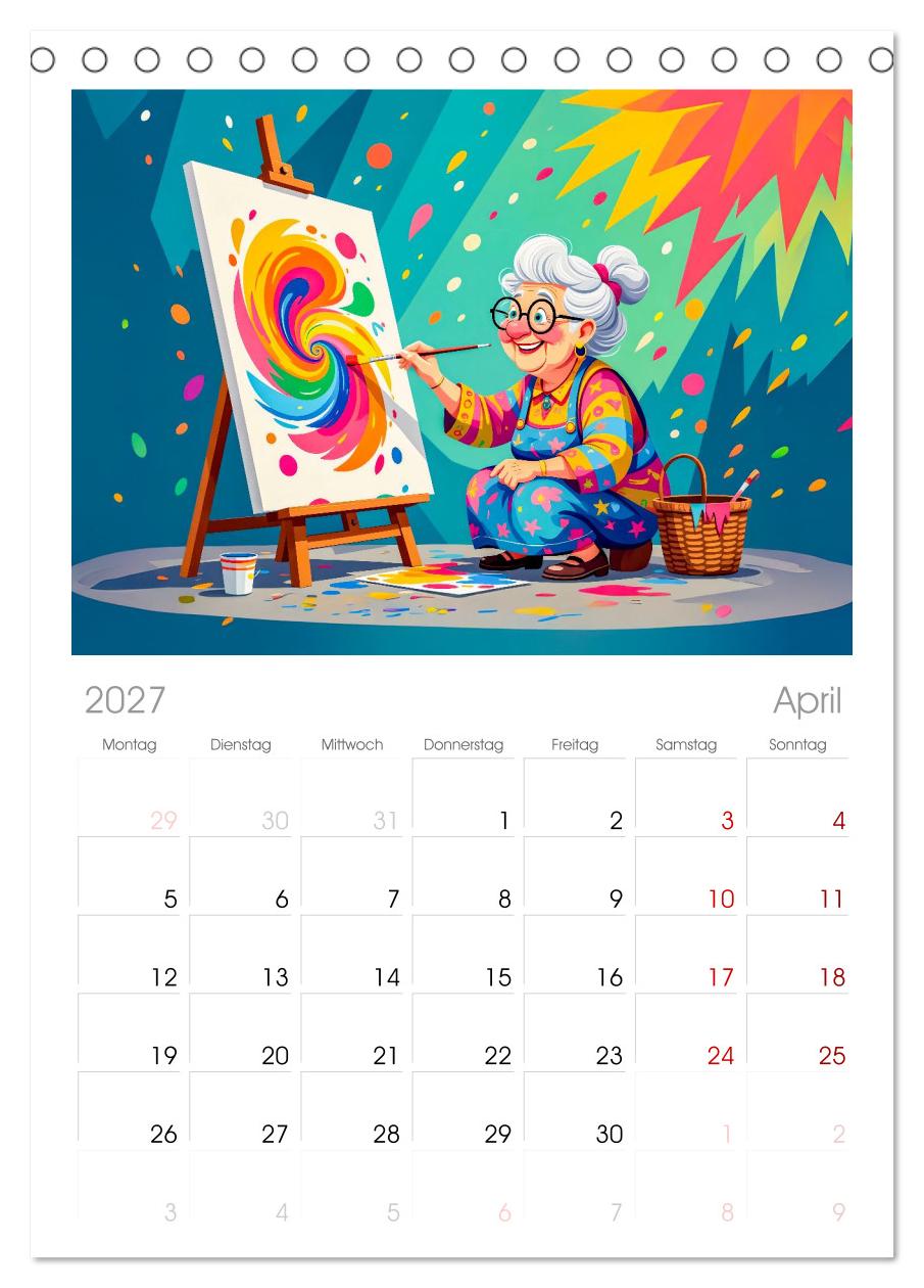 Oma rockt den Ruhestand - Lustiger Frauenkalender mit Humor