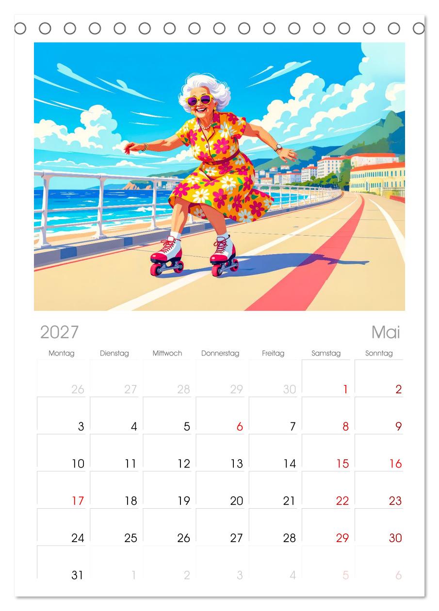 Oma rockt den Ruhestand - Lustiger Frauenkalender mit Humor