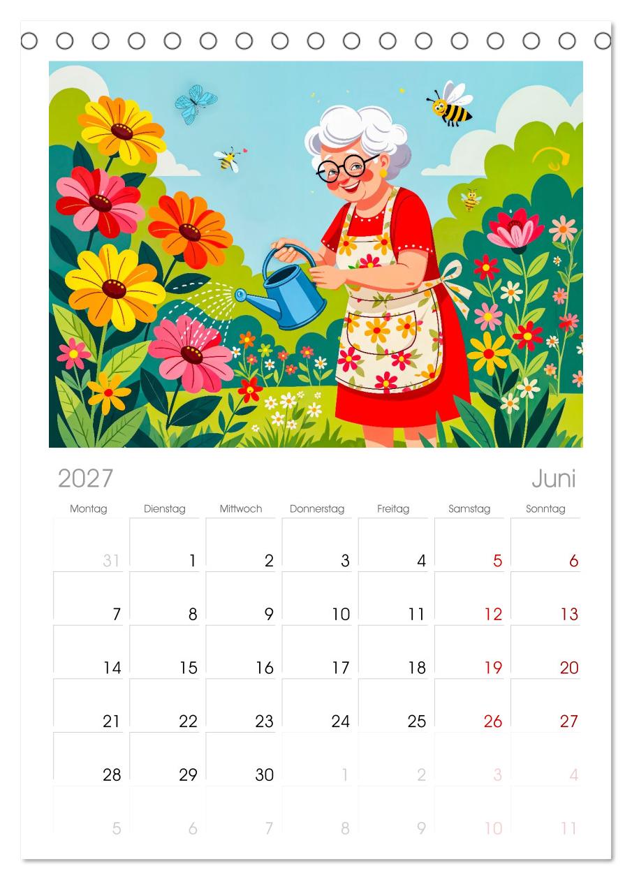 Oma rockt den Ruhestand - Lustiger Frauenkalender mit Humor