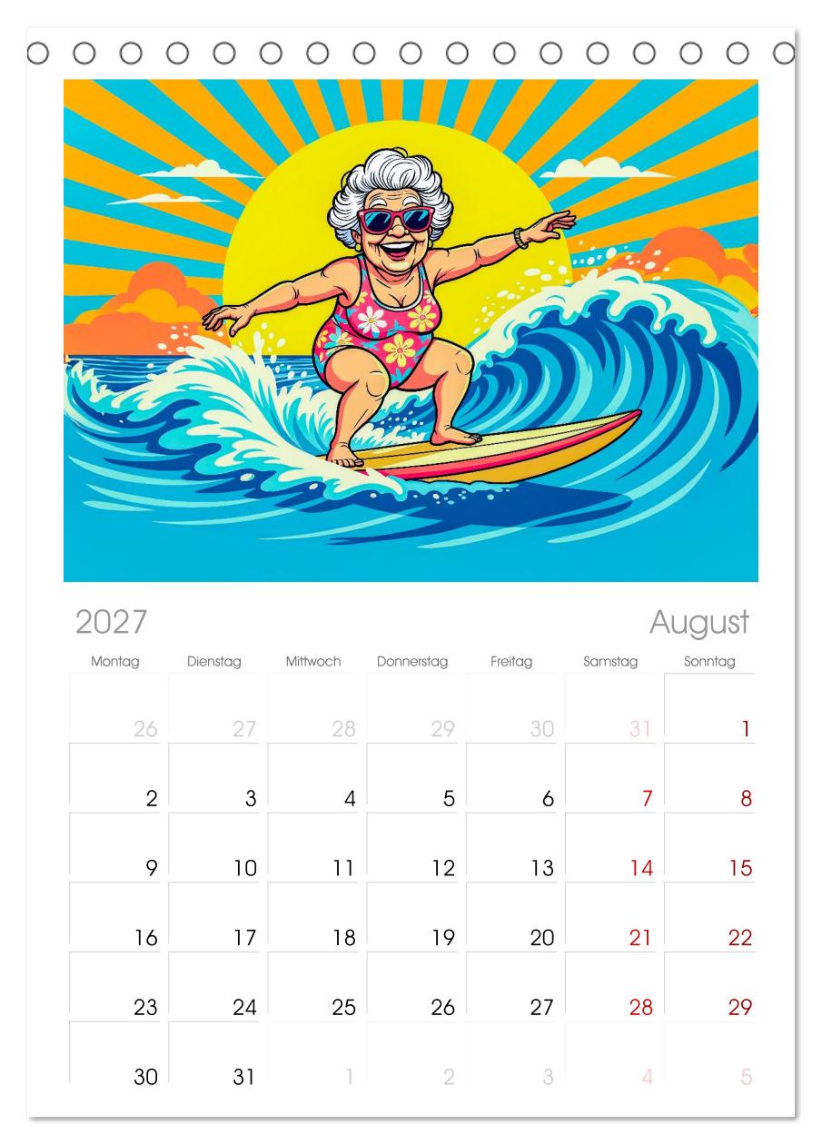 Oma rockt den Ruhestand - Lustiger Frauenkalender mit Humor