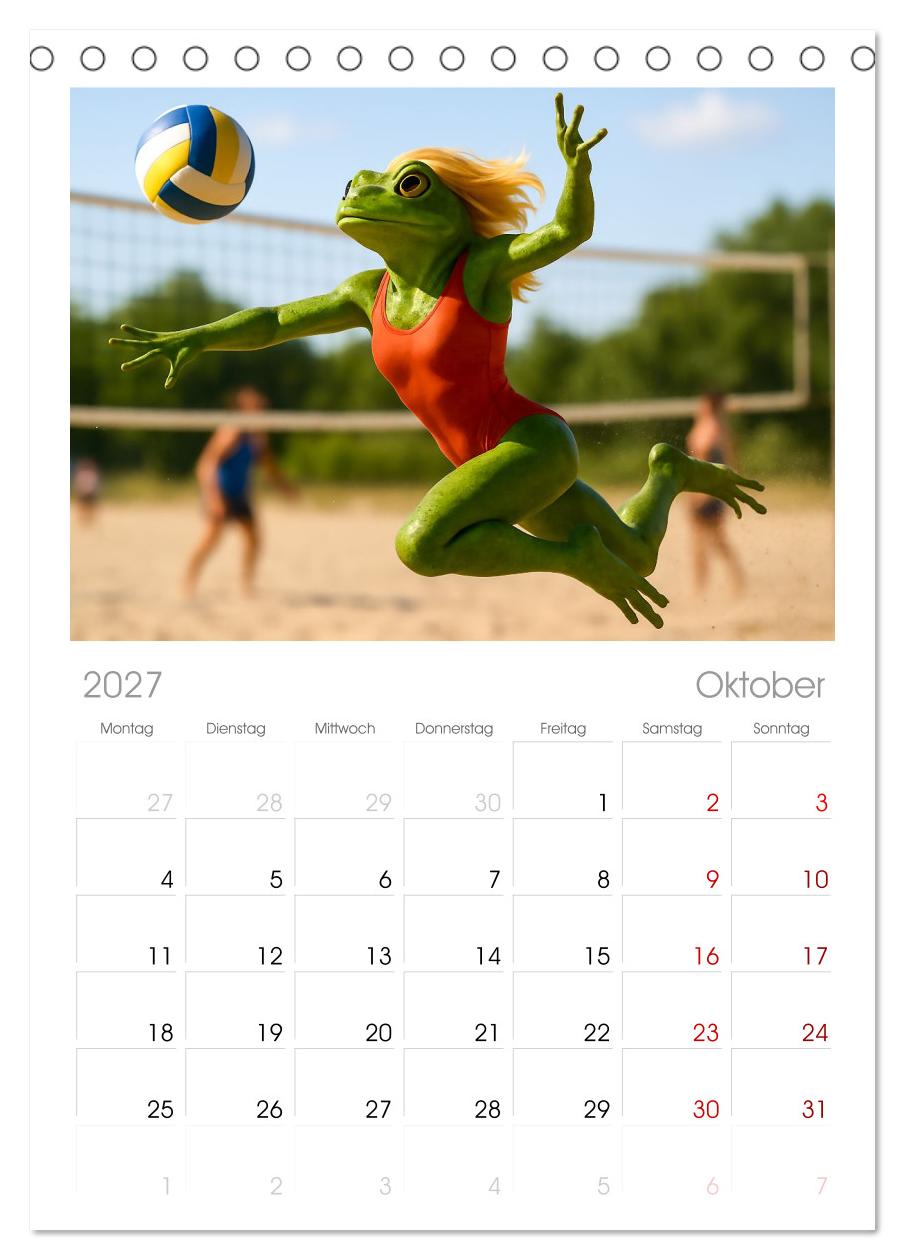 Frosch am Strand - Sommer, Sonne, grüne Haut