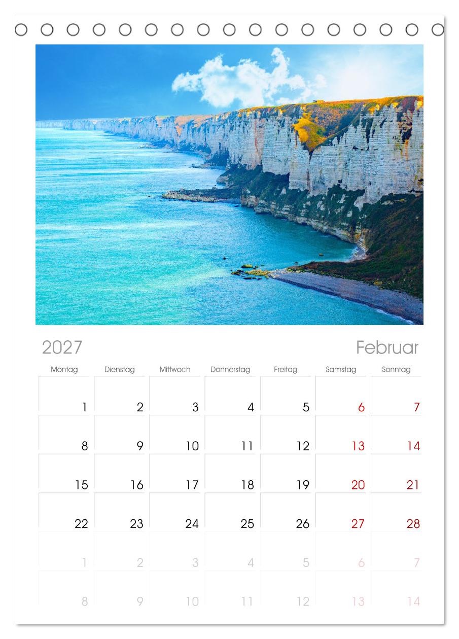 Steile Küstenfelsen, Normandie und Bretagne