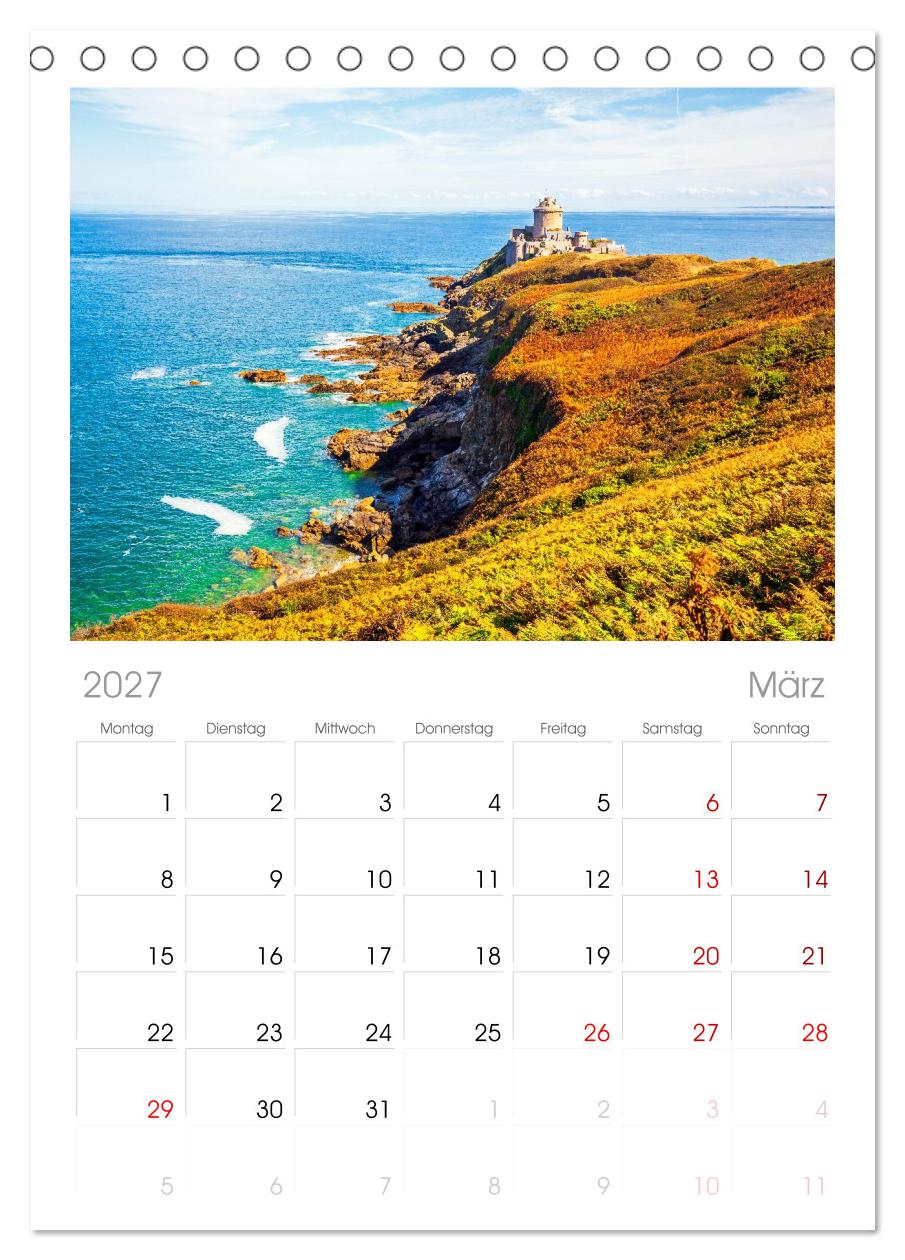 Steile Küstenfelsen, Normandie und Bretagne