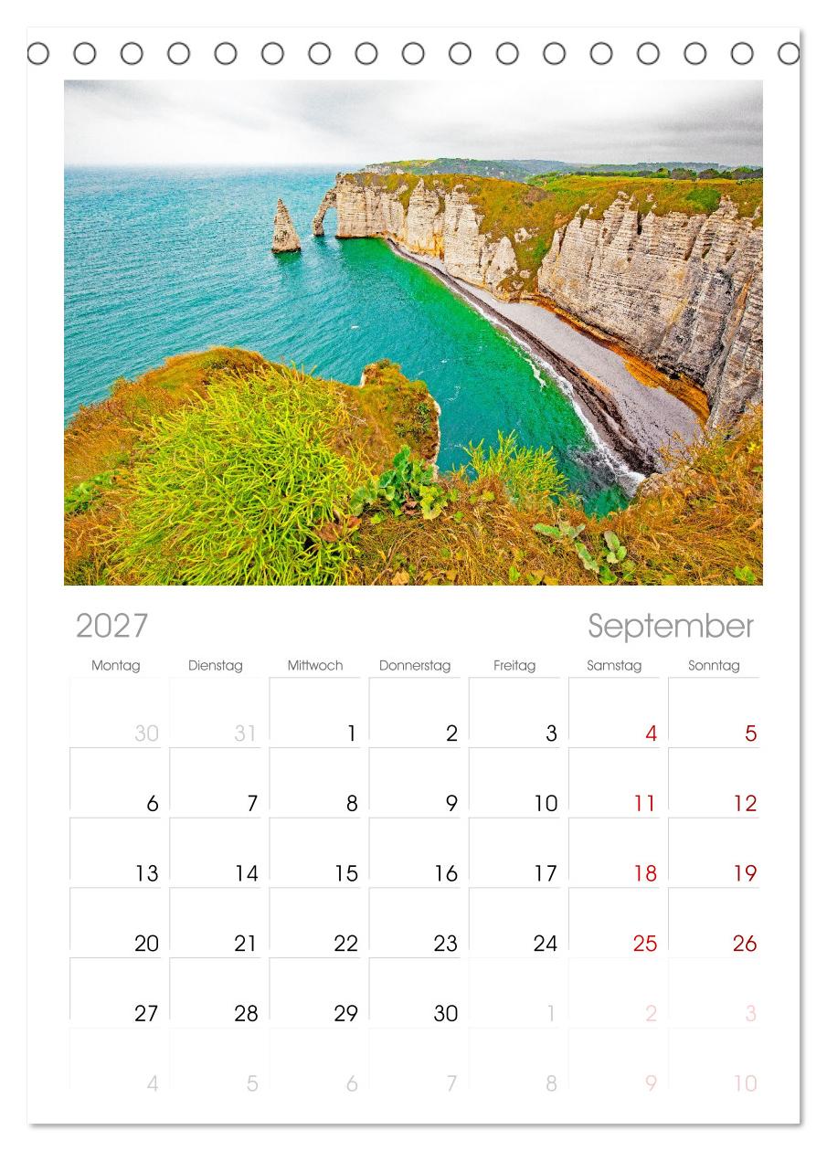 Steile Küstenfelsen, Normandie und Bretagne