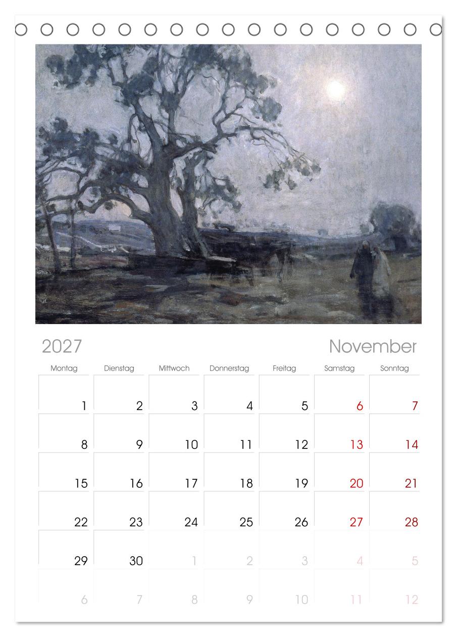 Im Mondschein. Malerische stille Nacht - Kunstkalender