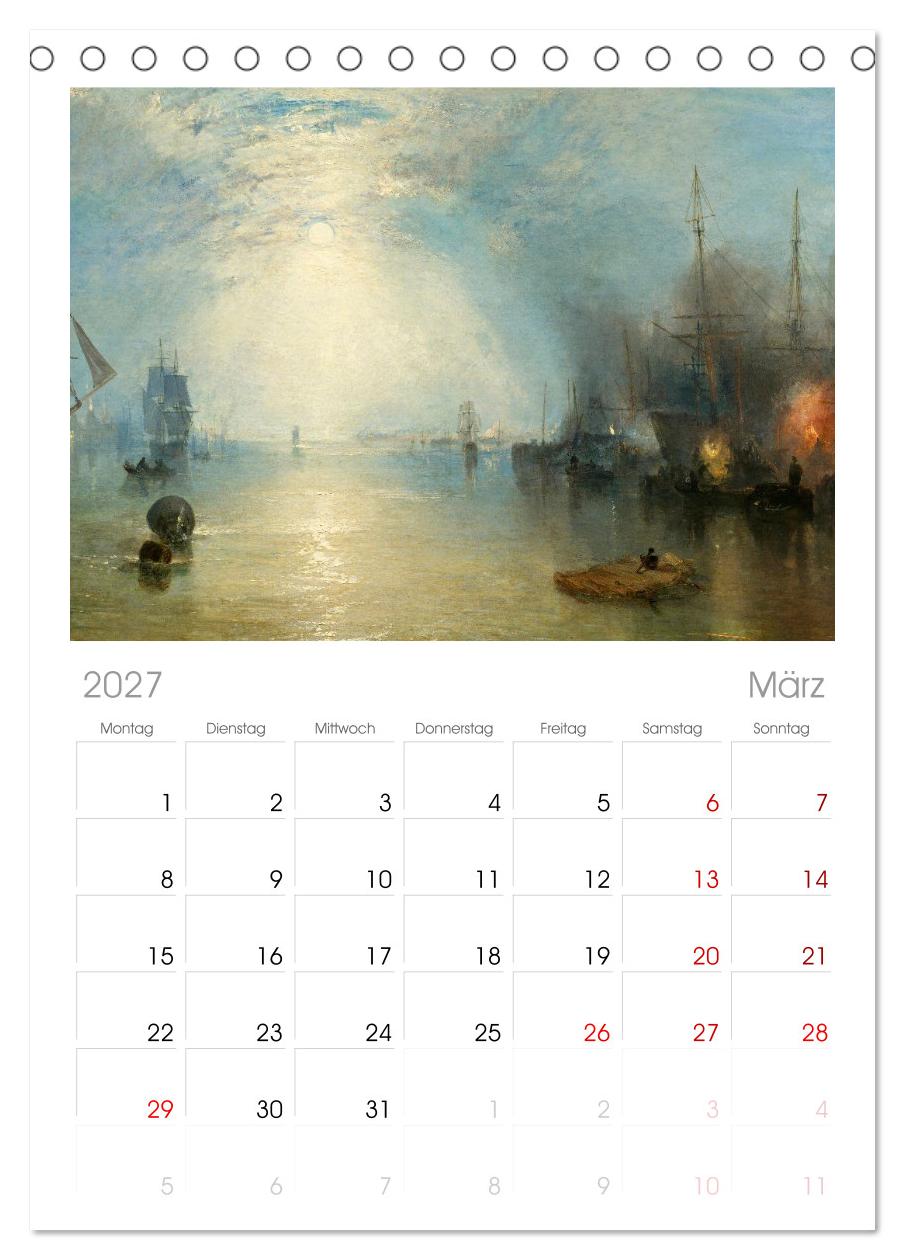 Im Mondschein. Malerische stille Nacht - Kunstkalender