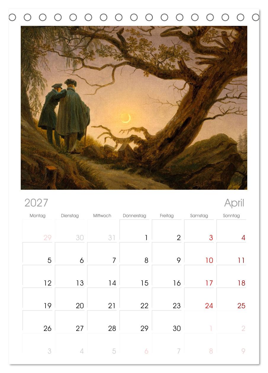 Im Mondschein. Malerische stille Nacht - Kunstkalender