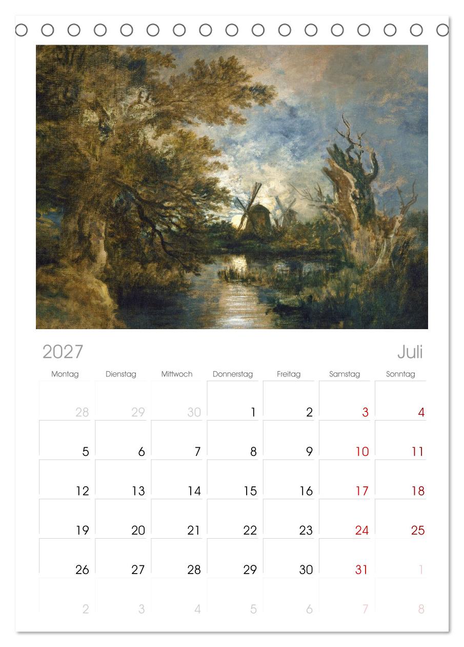 Im Mondschein. Malerische stille Nacht - Kunstkalender