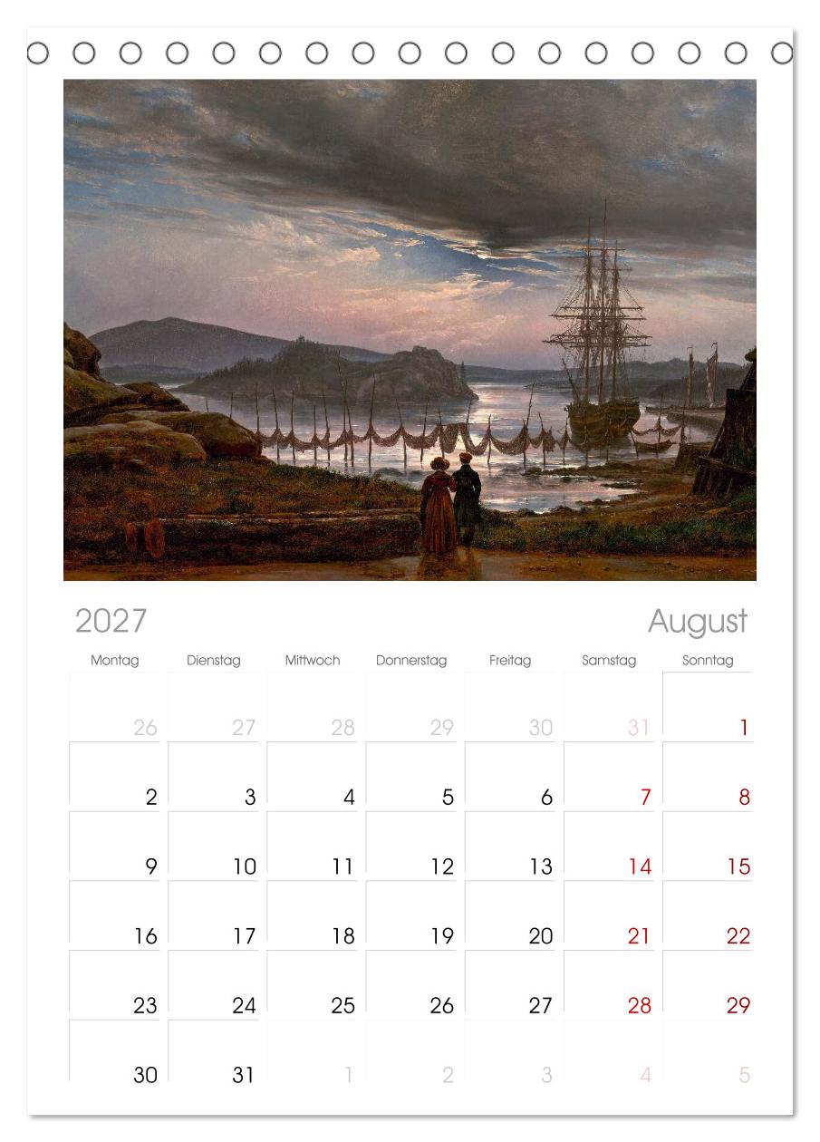 Im Mondschein. Malerische stille Nacht - Kunstkalender