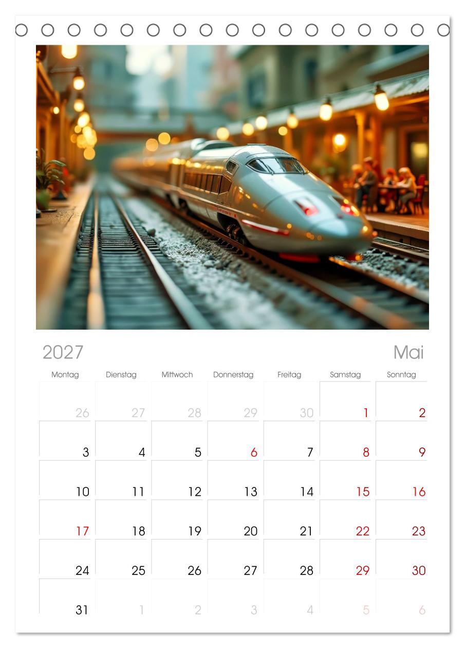 Futuristische Modelleisenbahn