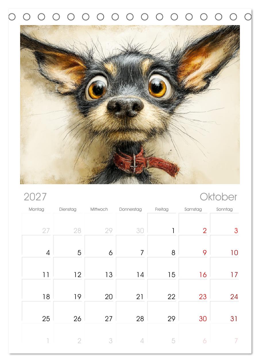 Karikatur trifft Hund. Ein Blick auf charmante Vierbeiner