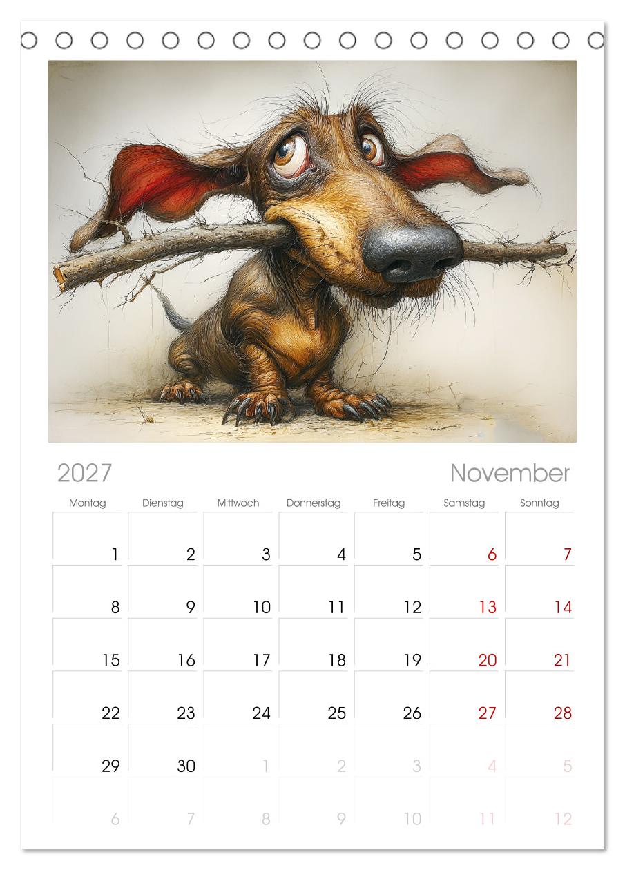 Karikatur trifft Hund. Ein Blick auf charmante Vierbeiner