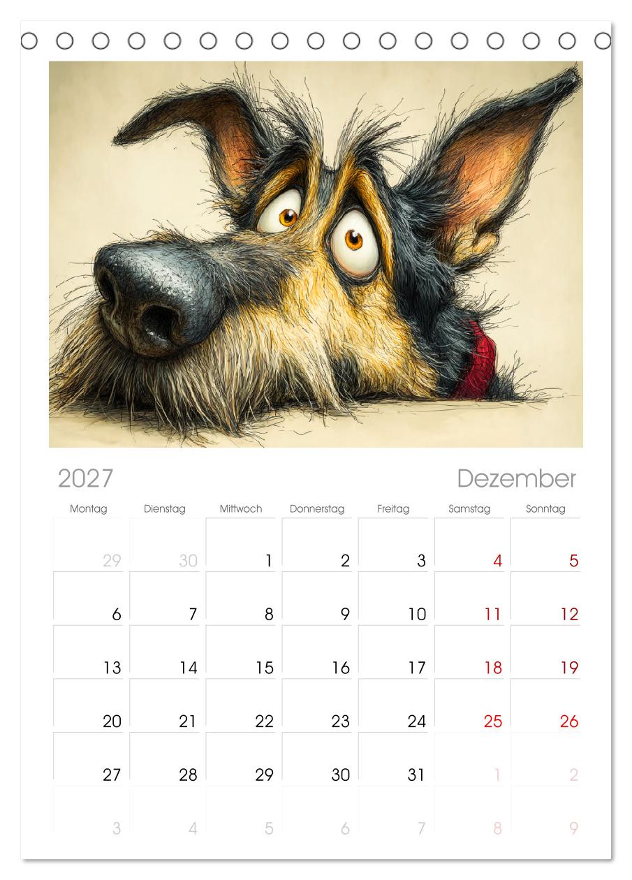 Karikatur trifft Hund. Ein Blick auf charmante Vierbeiner