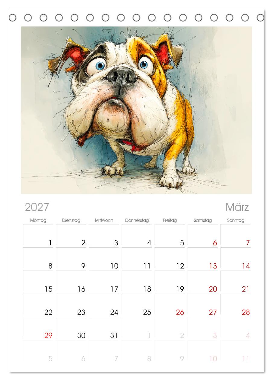 Karikatur trifft Hund. Ein Blick auf charmante Vierbeiner