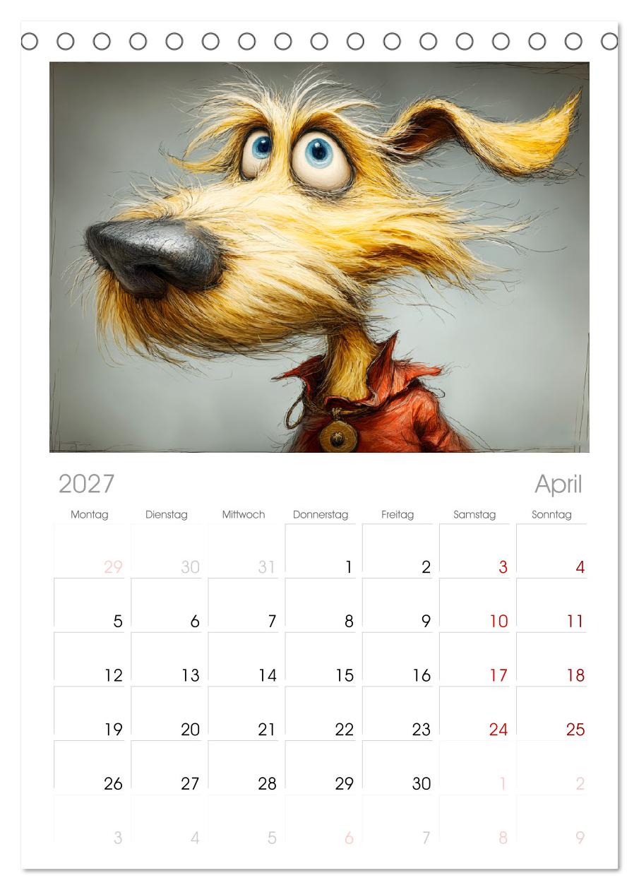 Karikatur trifft Hund. Ein Blick auf charmante Vierbeiner