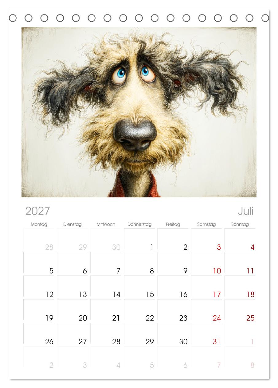Karikatur trifft Hund. Ein Blick auf charmante Vierbeiner