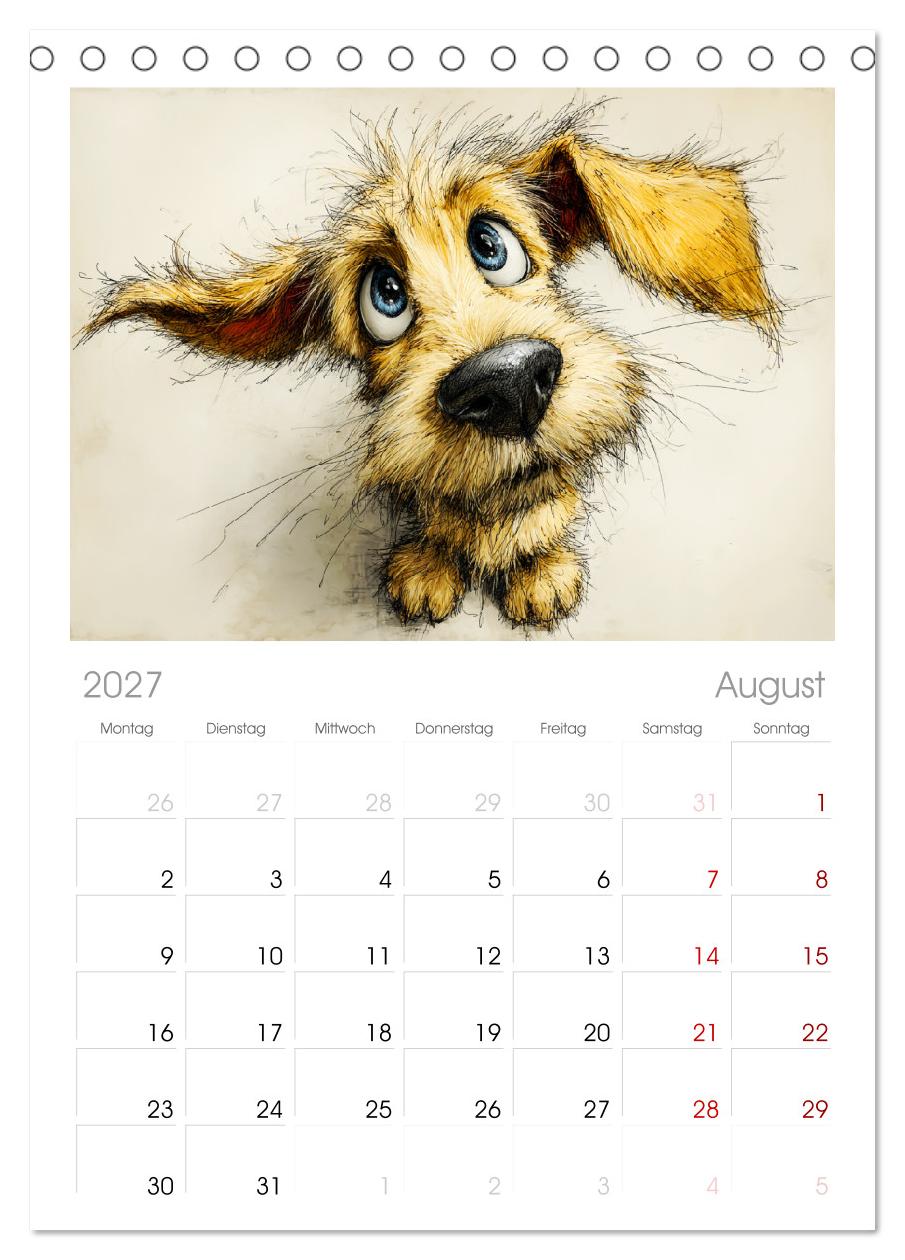 Karikatur trifft Hund. Ein Blick auf charmante Vierbeiner