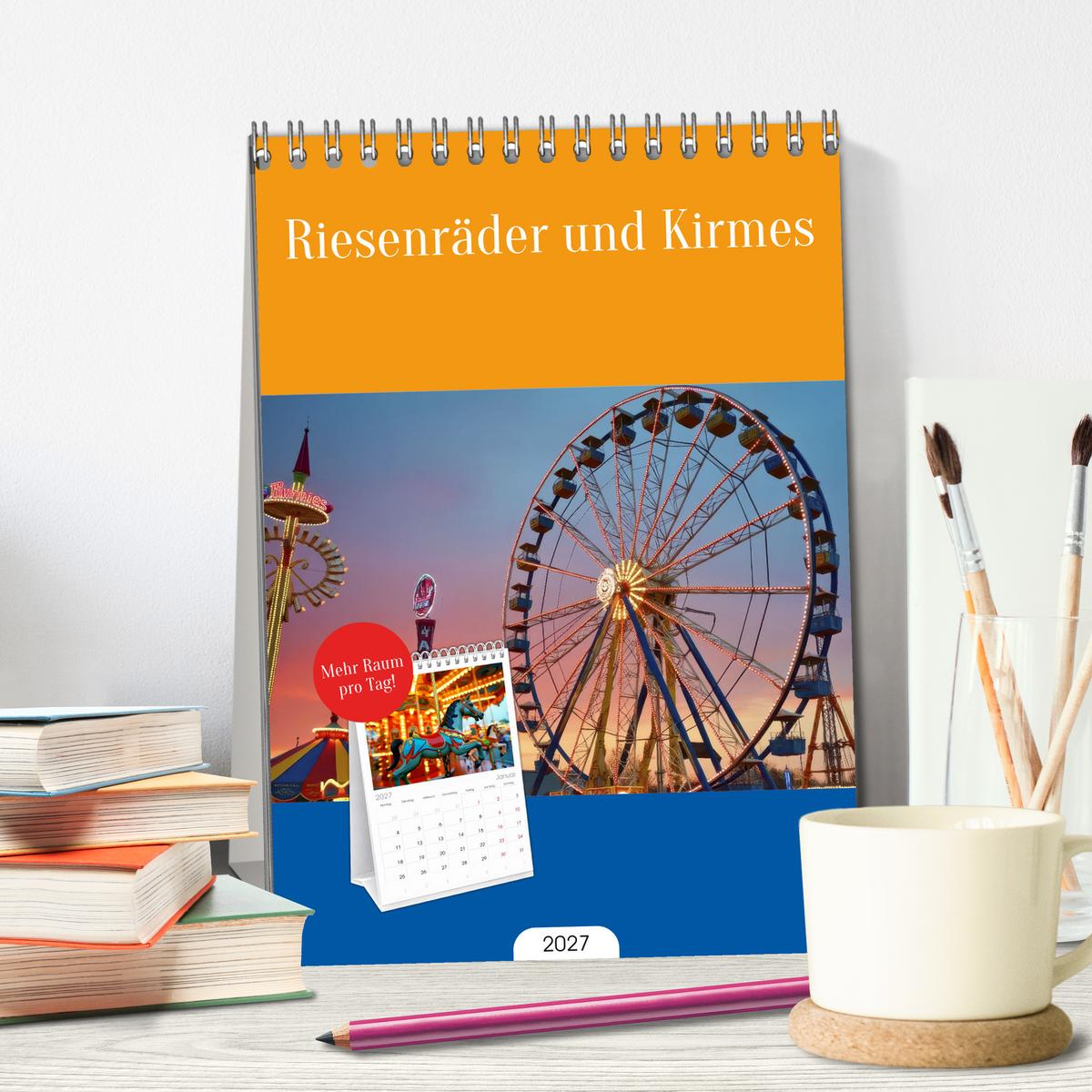 Riesenräder und Kirmes
