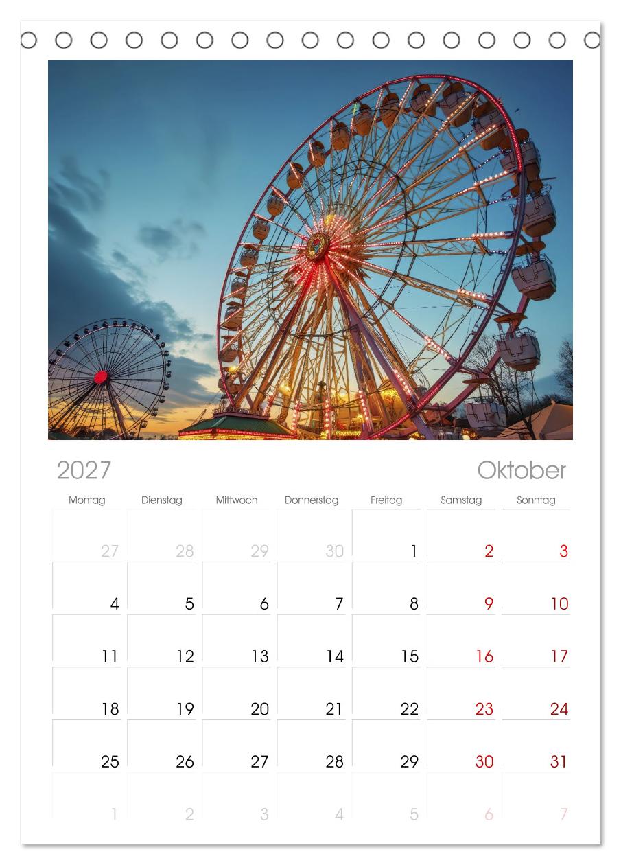 Riesenräder und Kirmes