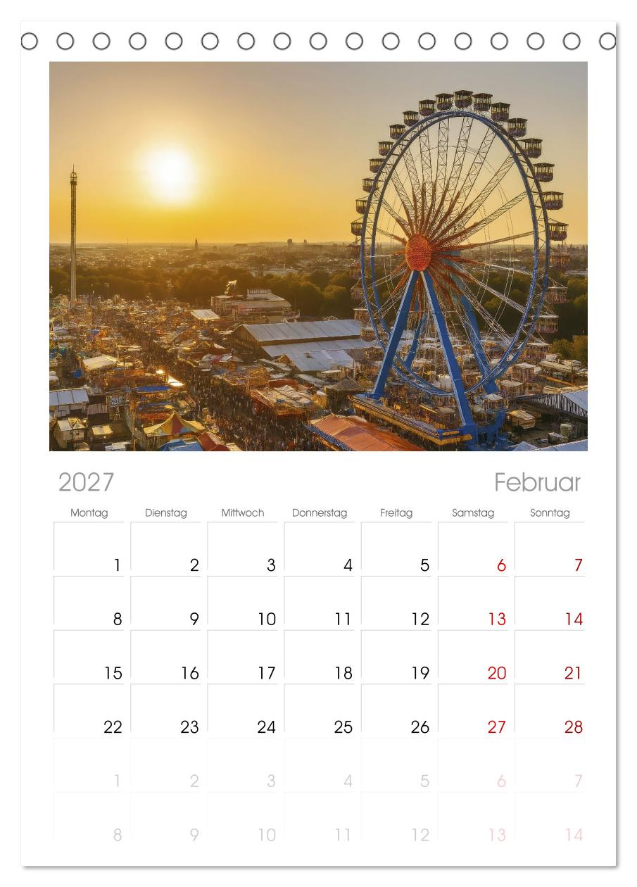 Riesenräder und Kirmes