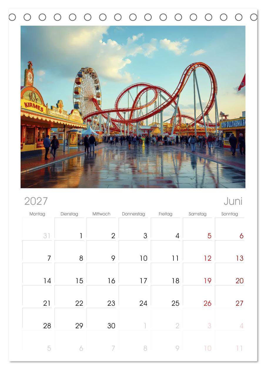 Riesenräder und Kirmes
