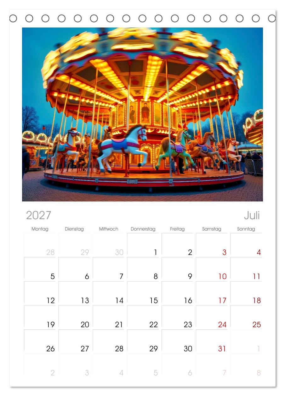 Riesenräder und Kirmes