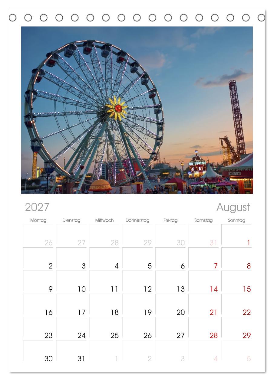 Riesenräder und Kirmes