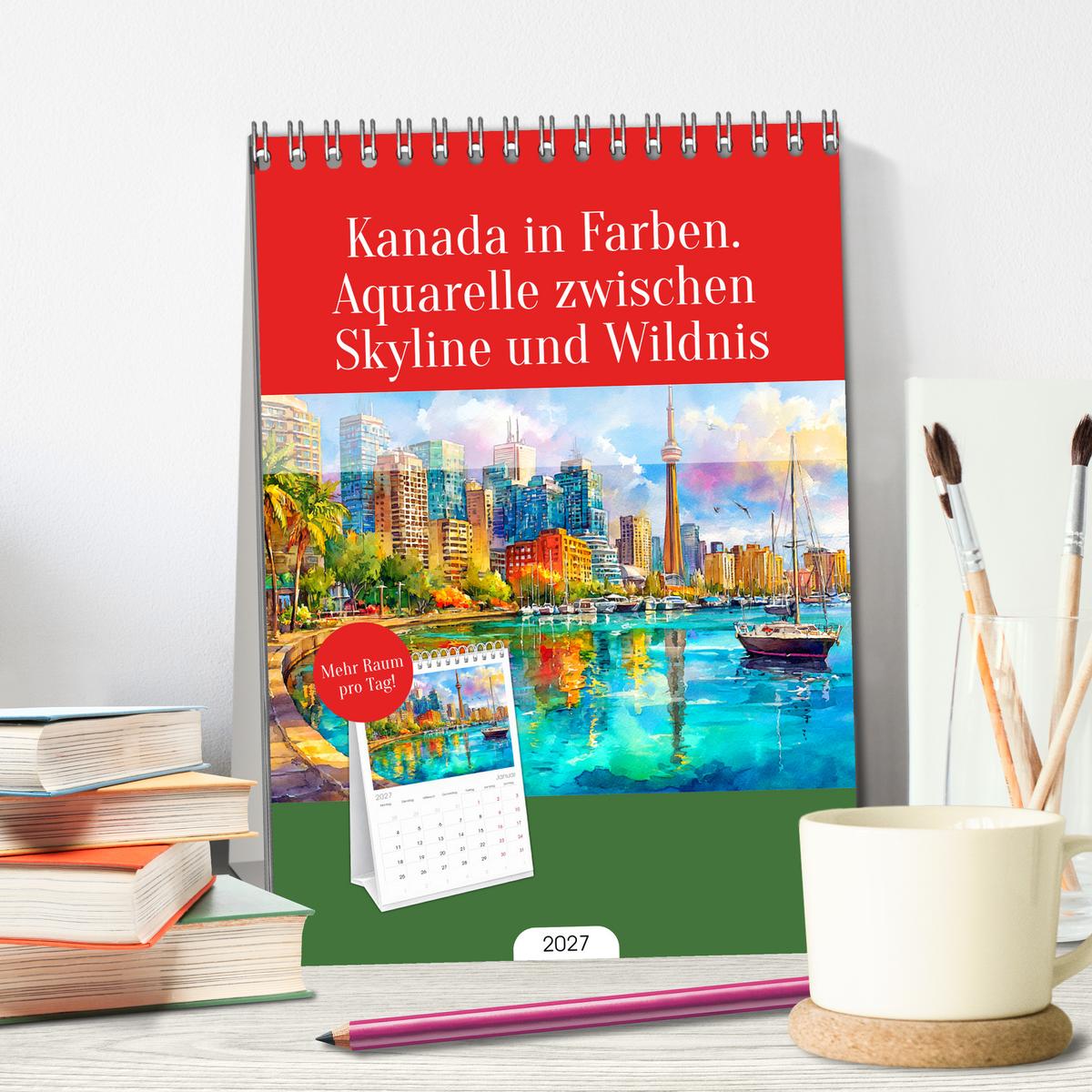 Kanada in Farben. Aquarelle zwischen Skyline und Wildnis