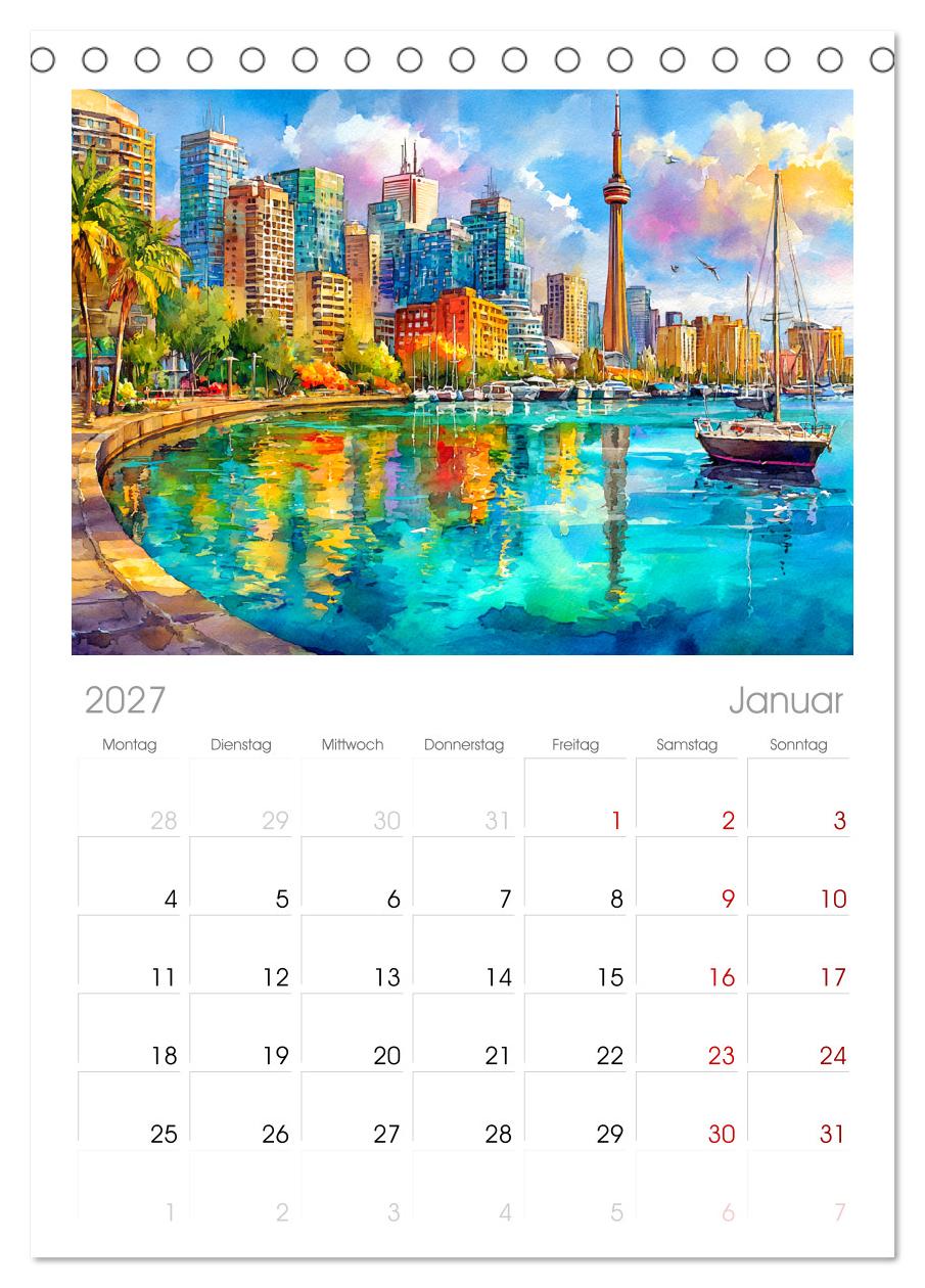Kanada in Farben. Aquarelle zwischen Skyline und Wildnis