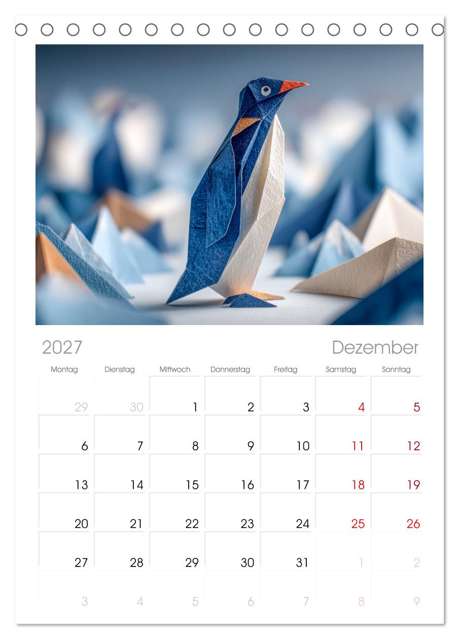 Origami Zoo - Bunter Tierkalender für Kinder und Familien