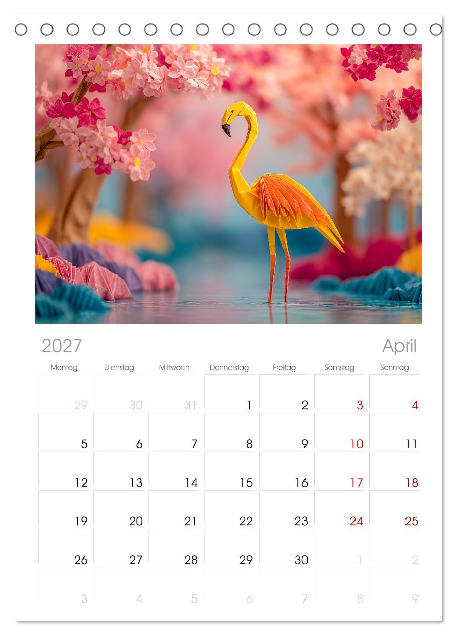 Origami Zoo - Bunter Tierkalender für Kinder und Familien