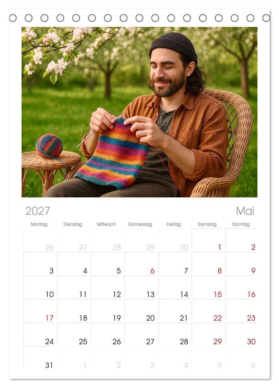 Stricken und Wolle