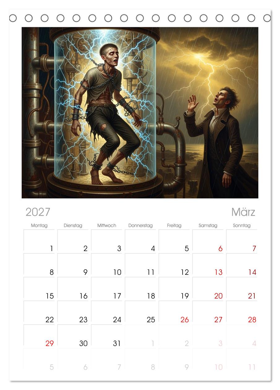 Victor Frankenstein und seine Schöpfung