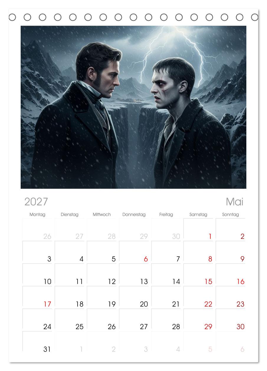 Victor Frankenstein und seine Schöpfung