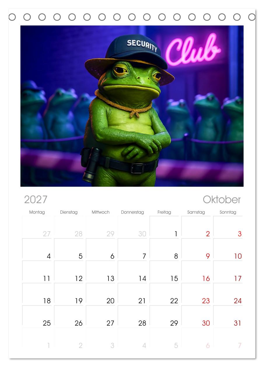Frosch bei der Arbeit- Dienst nach Vorschrift