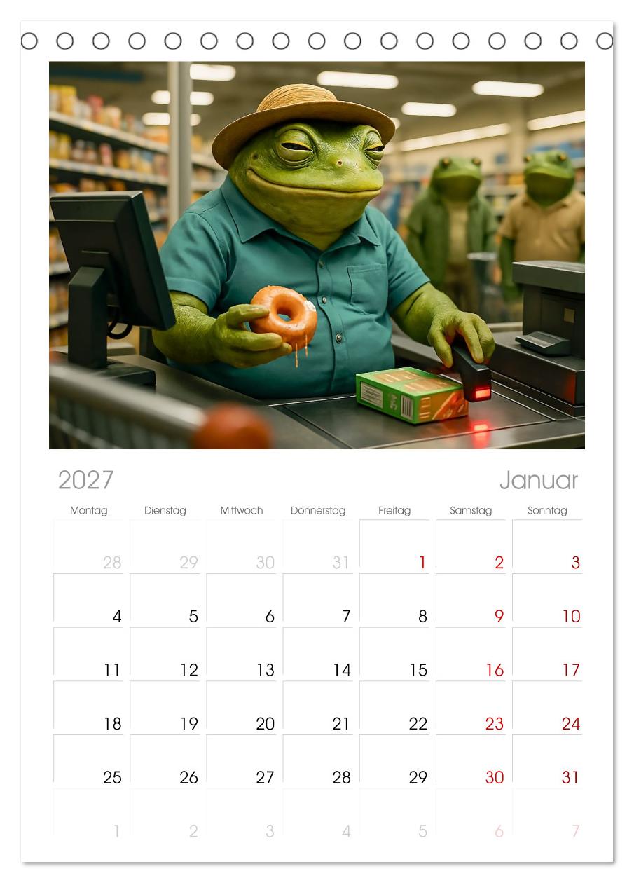 Frosch bei der Arbeit- Dienst nach Vorschrift