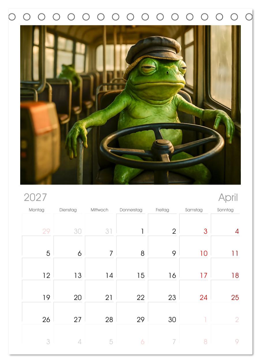 Frosch bei der Arbeit- Dienst nach Vorschrift
